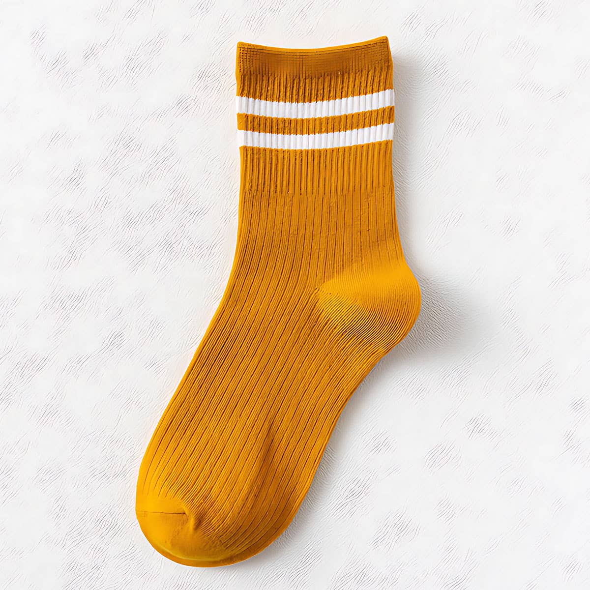 Classic Striped Pattern Crew Socks