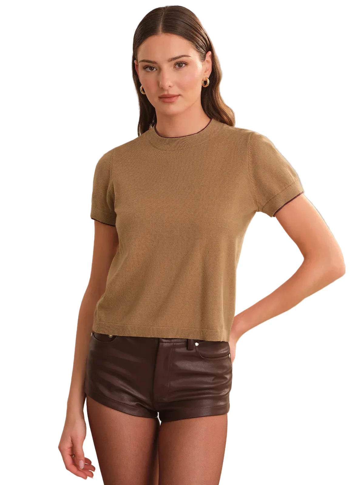 AUGUSTA DOUBLE LAYER SWEATER TEE