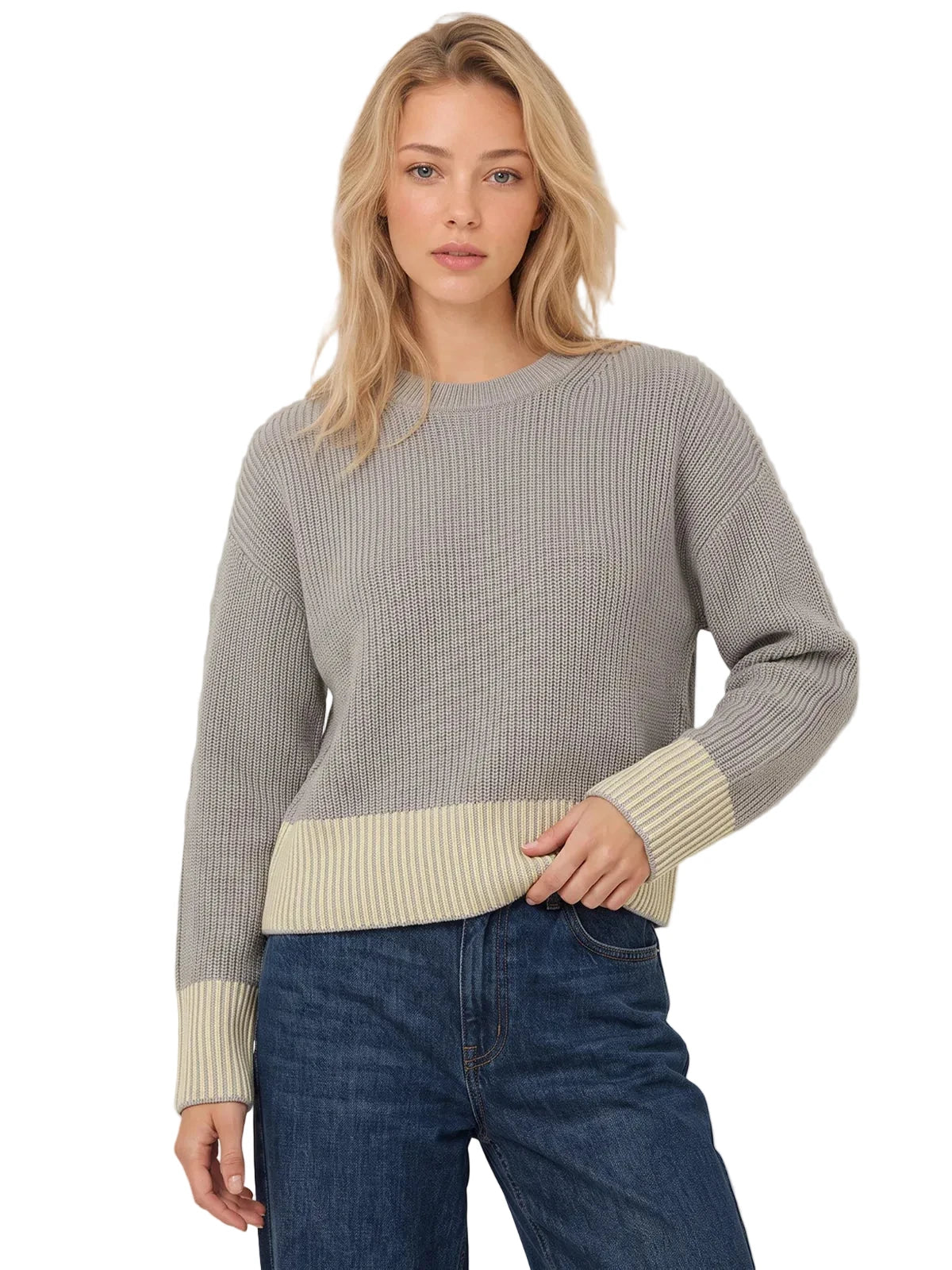 SIENNA STRIPE RIB PULLOVER