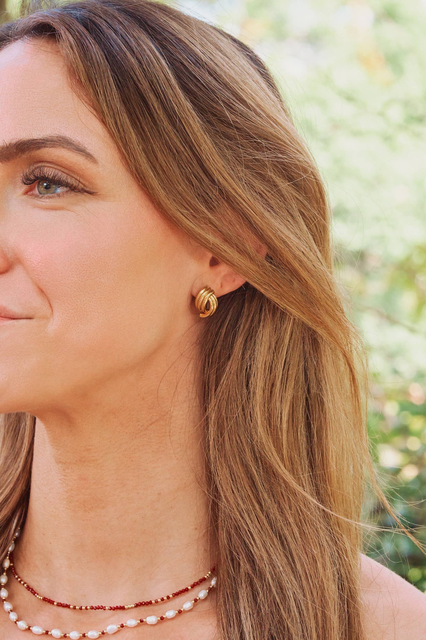 Gold Knot Studs