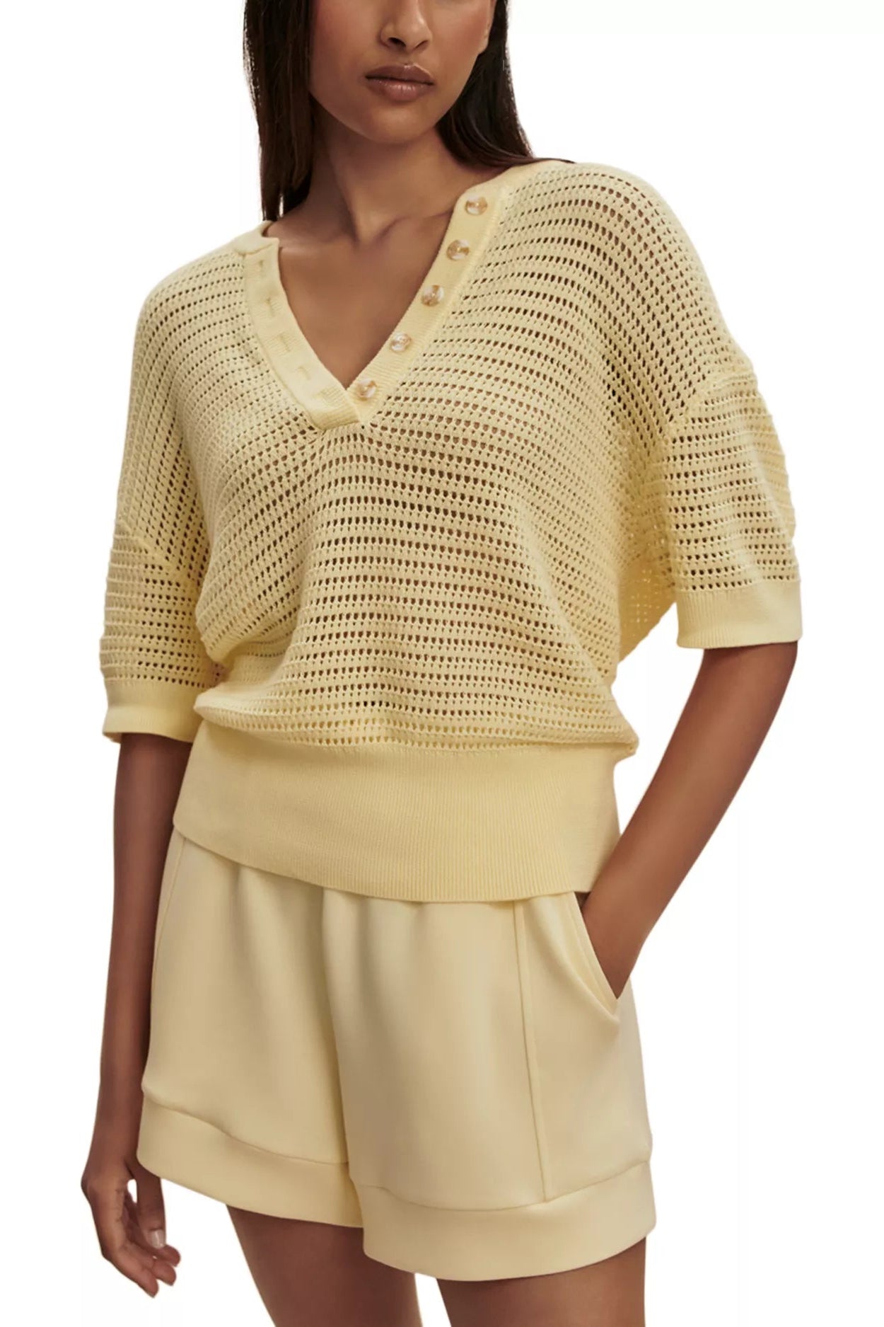 Callie Knit Top / Anise  Flower