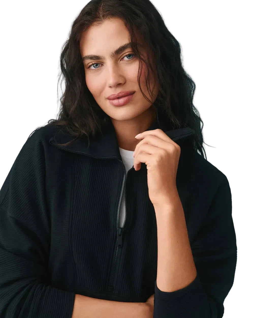 Spanx Airessentials® French Rib Half Zip