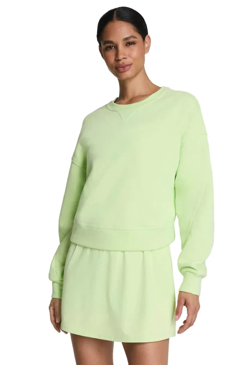 Spanx® Cotton Fleece Crewneck / zest