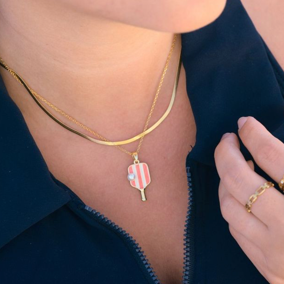 Pickleball Necklaces-Pinks