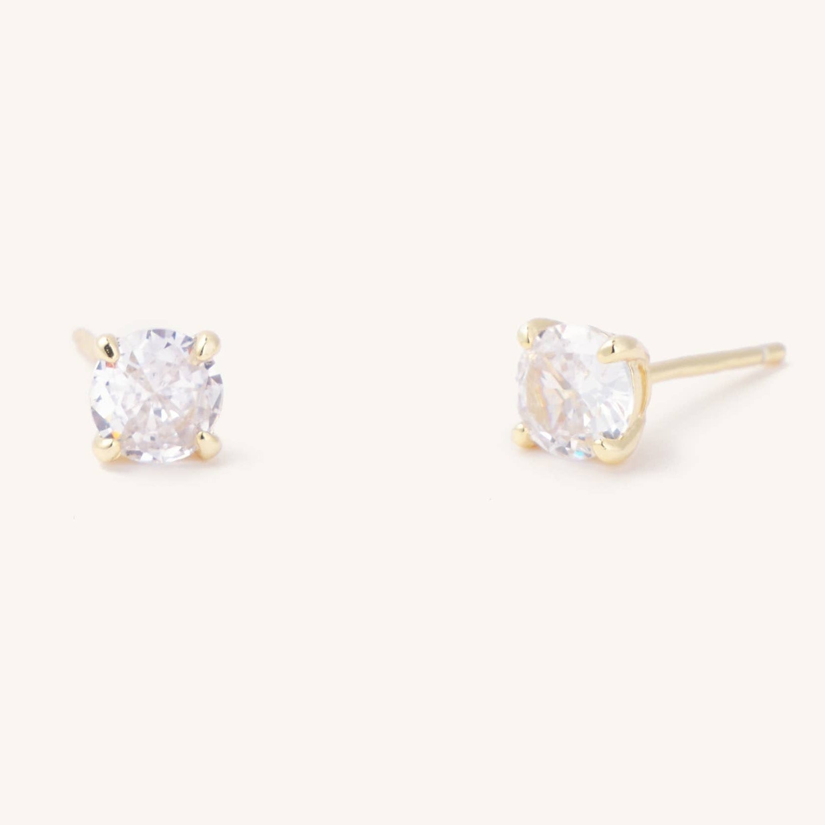 Emily Studs- Round Cut