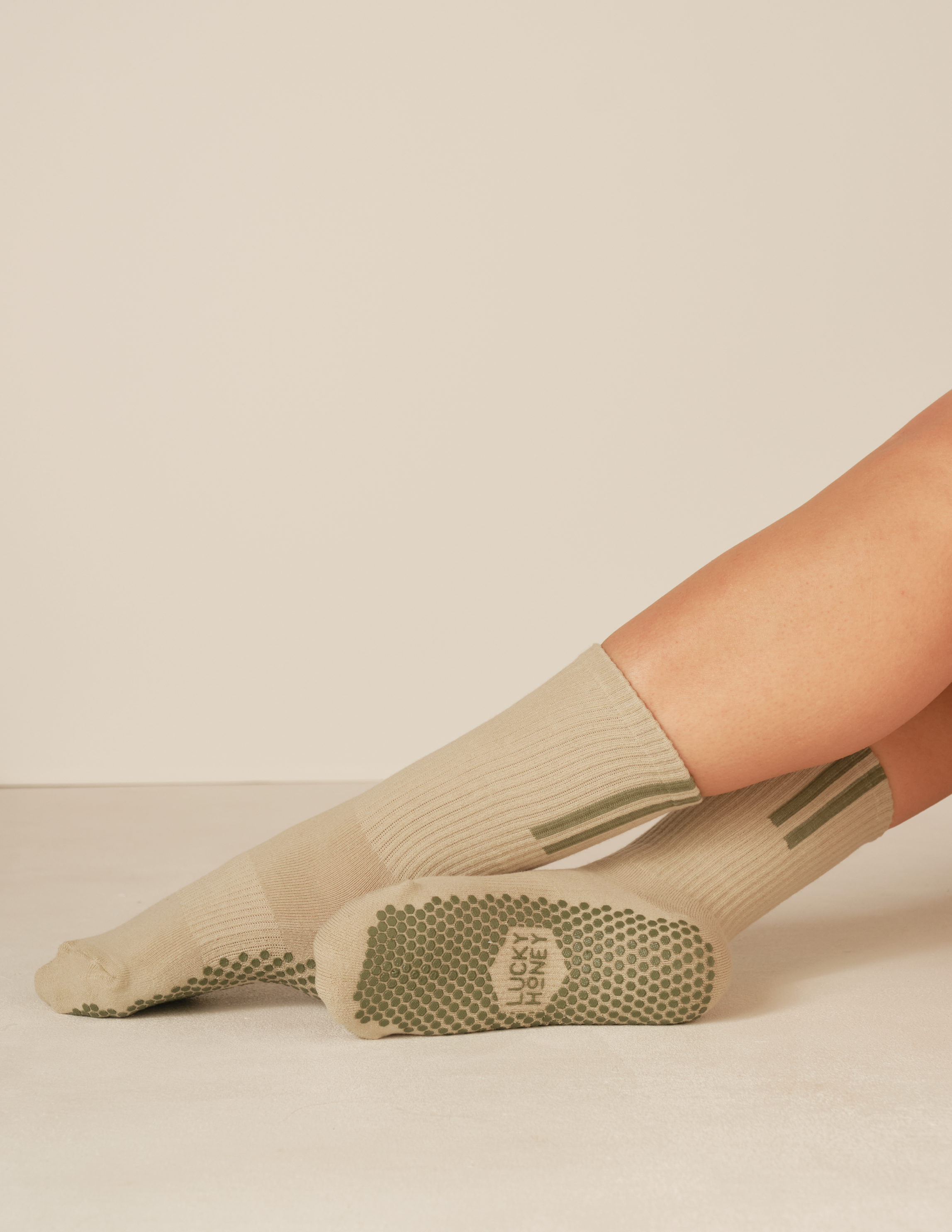 The Lucky Stripe Grip Sock