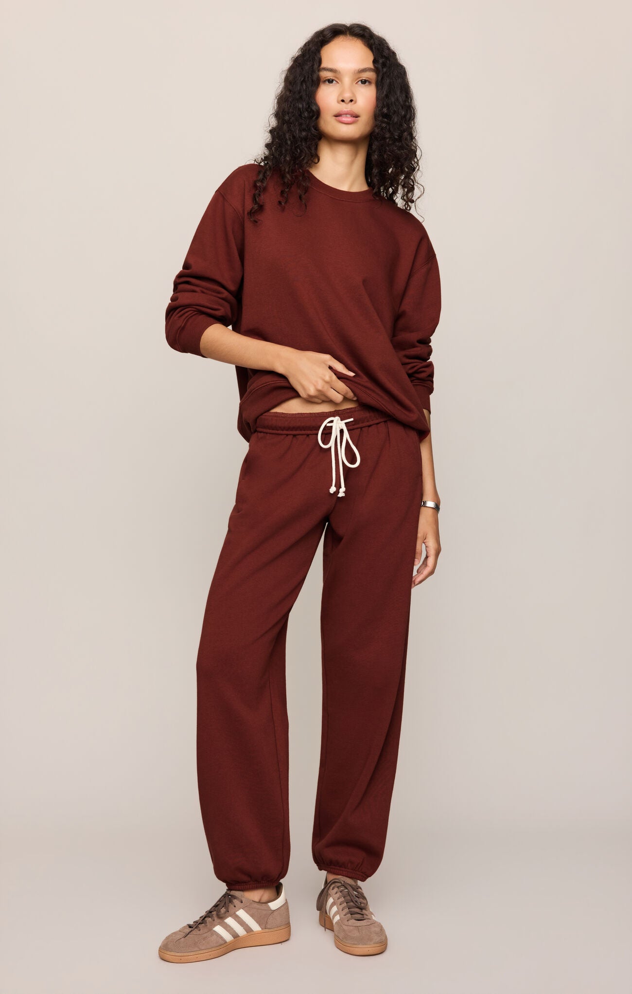 Boyfriend Sweatshirt / velvet rouge