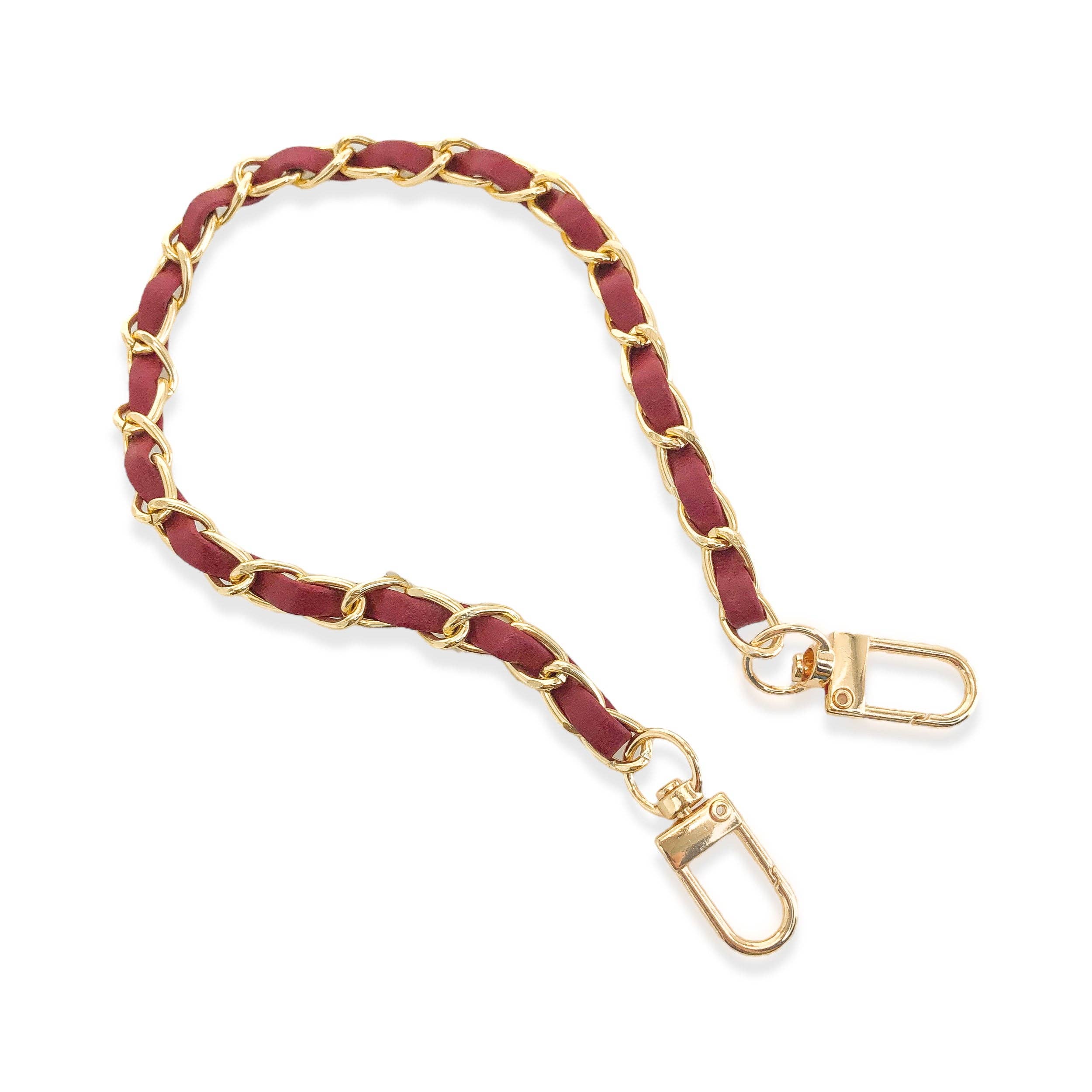 Short Vegan Leather Phone Chain