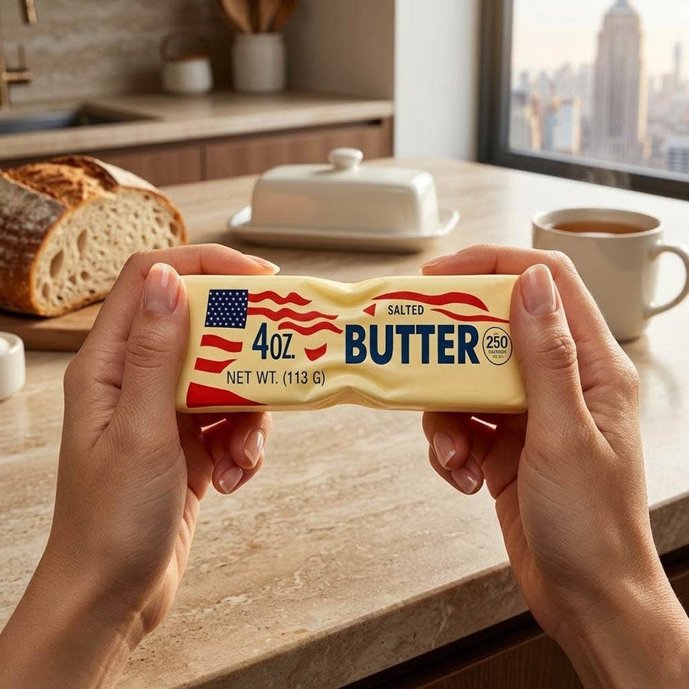 12PCS - American USA Theme Butter Bar Stress Relief Toy