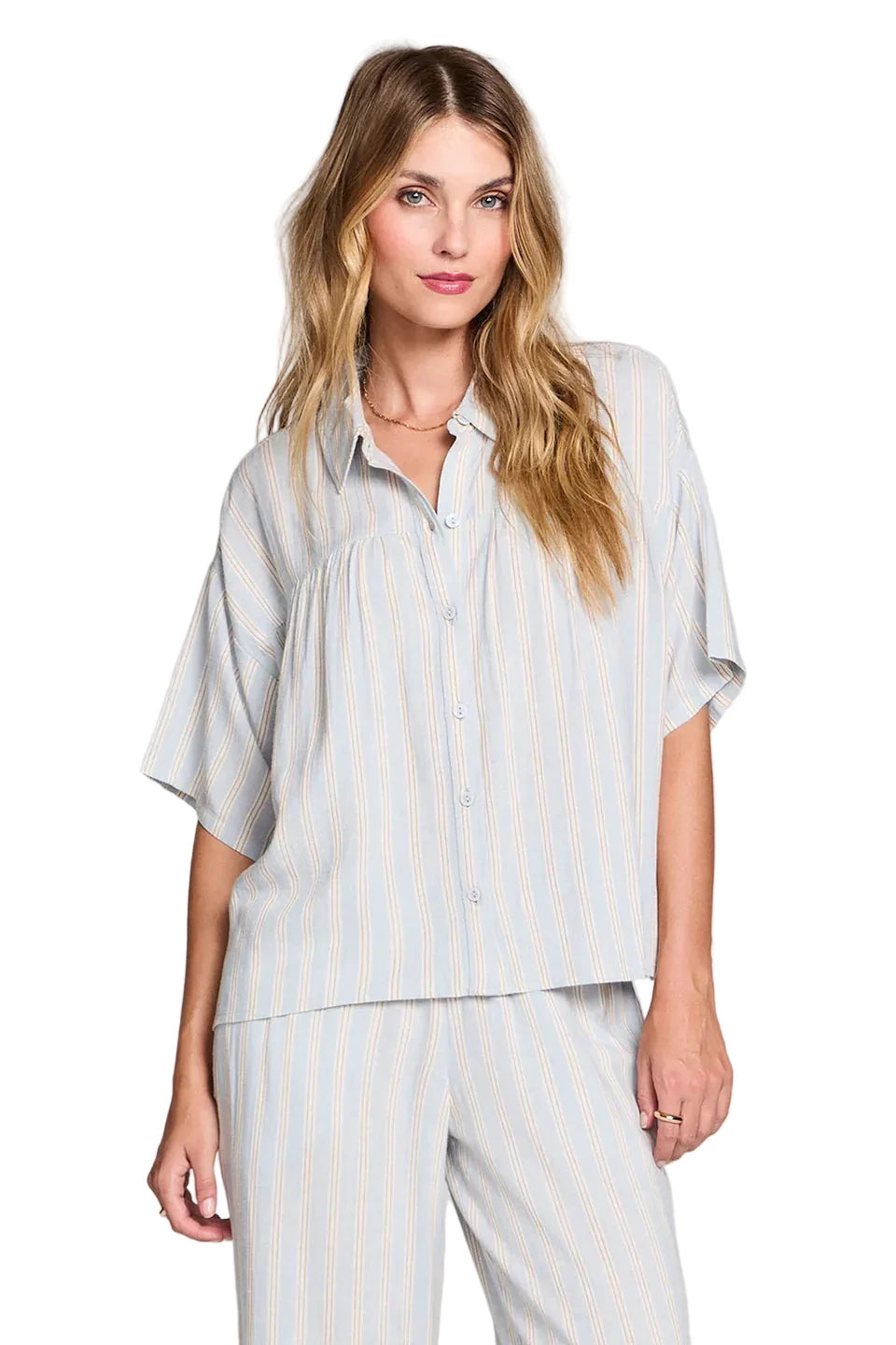 AUBREIGH CAPRI BLUE TOP
