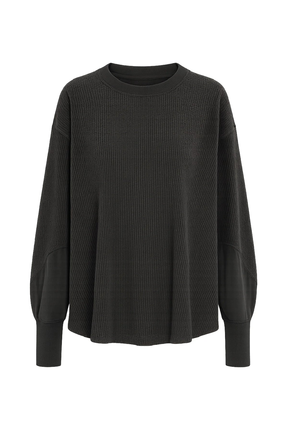 HARLOW LONG SLEEVE TOP WASHED BLACK