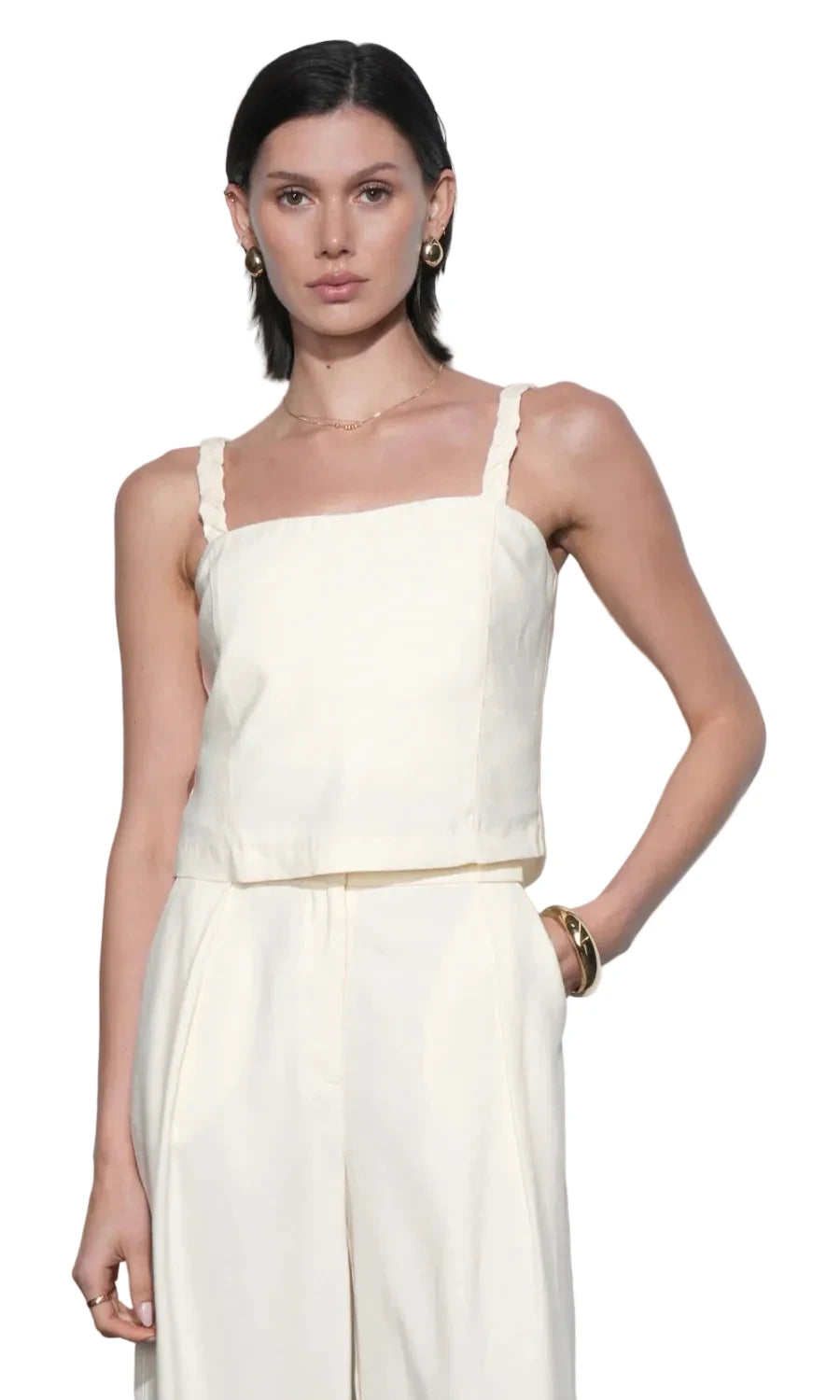 Jane Braided Strap Detail Top