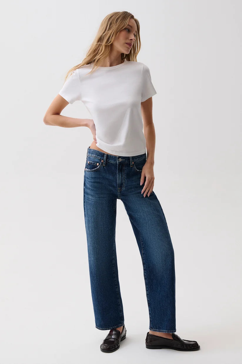 LEXI MID RISE BOWED STRAIGHT / moonwave