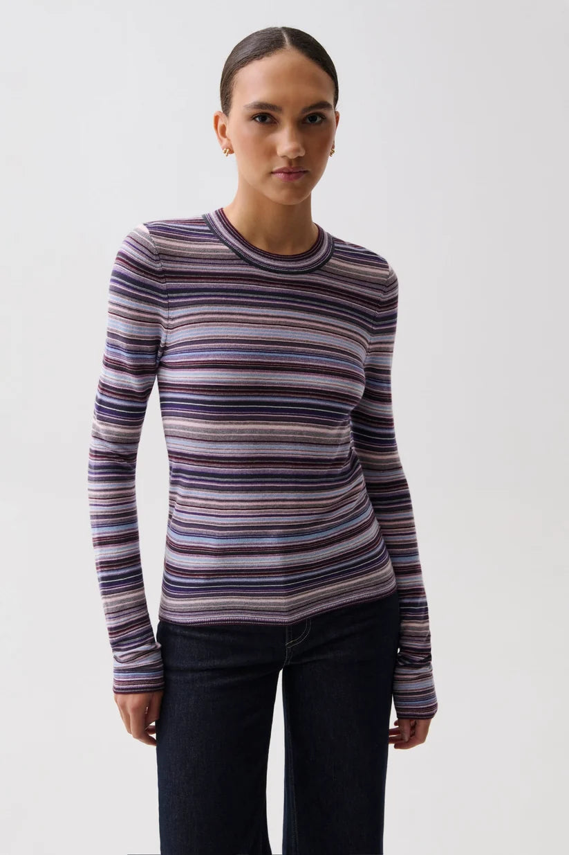 MADISON KNIT LONG SLEEVE - LOVINA STRIPE