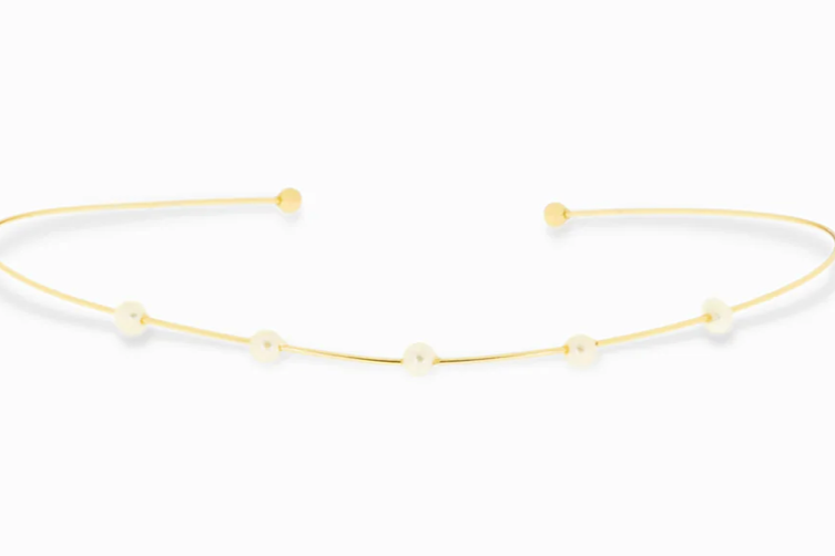 Pearl Thin Collar Necklace