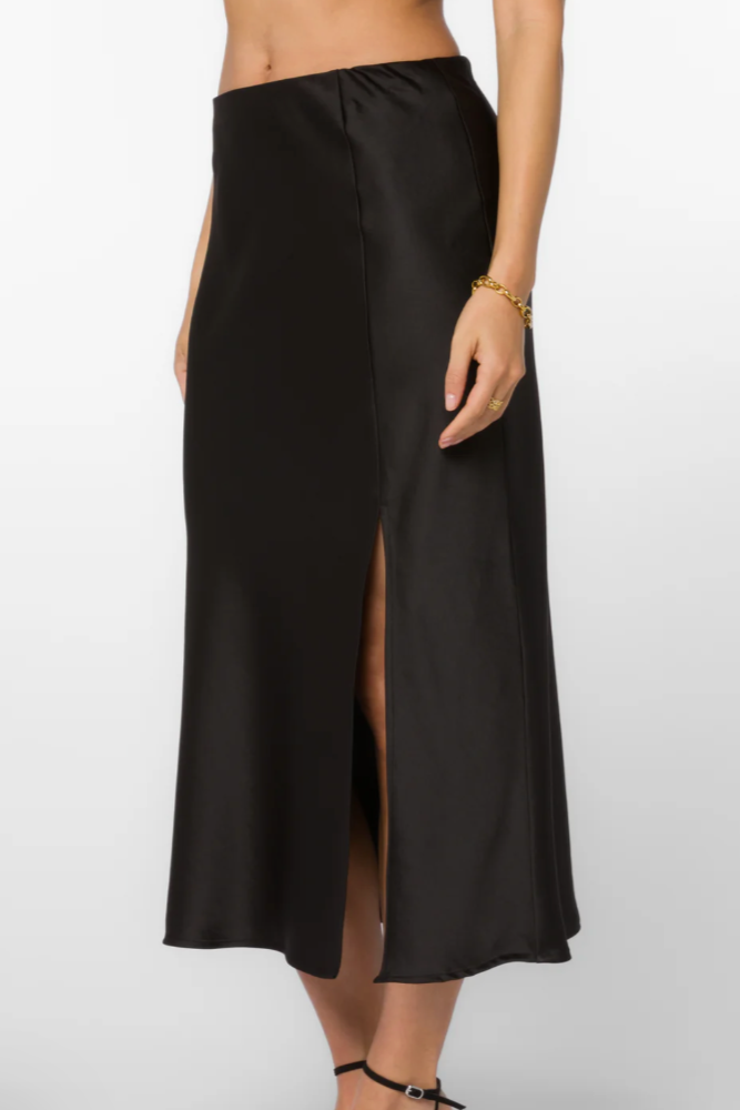 GYPSY BLACK SLIP SKIRT