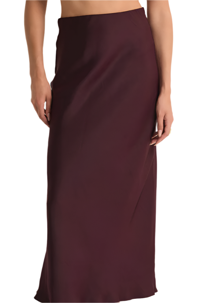 EUROPA LUXE SHEEN MIDI SKIRT