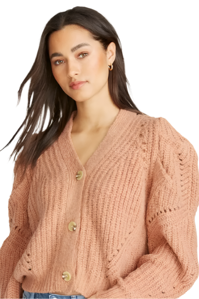 Emie Cardigan Dusty Rose