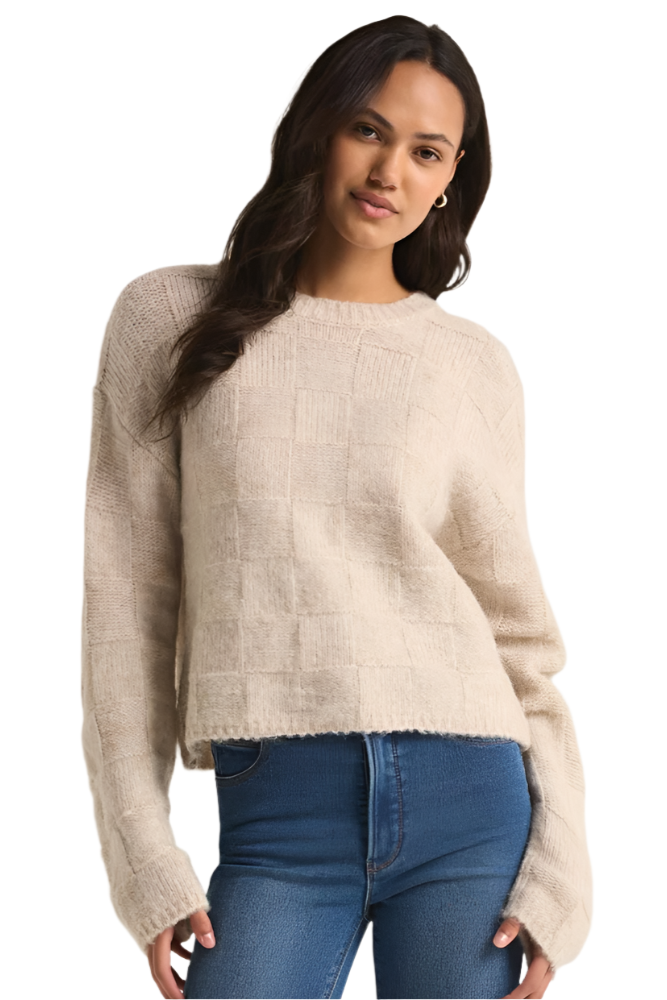 DELILAH CHECK SWEATER