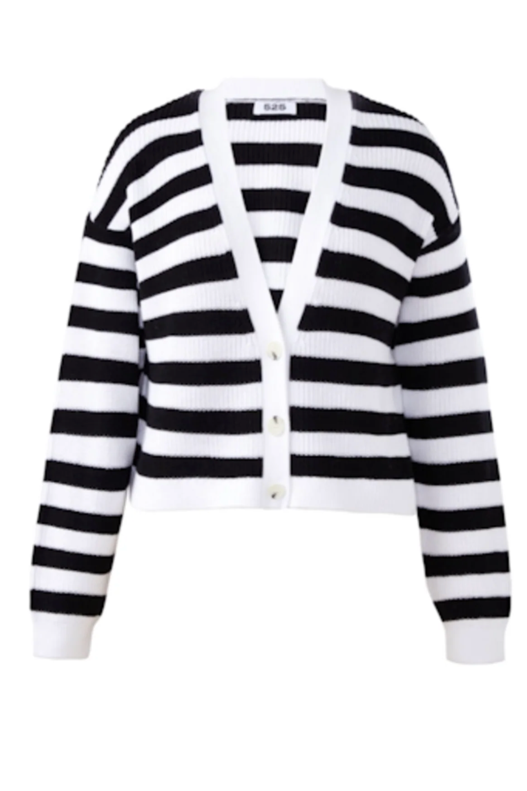 CHARLIE STRIPED CROPPED CARDIGAN