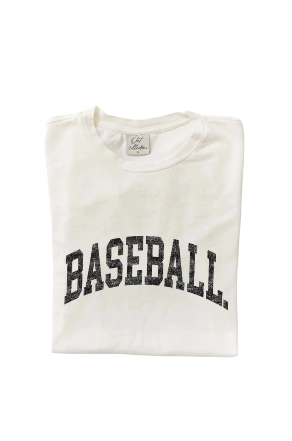 BASEBALL Mineral Washed Graphic Top / Cream