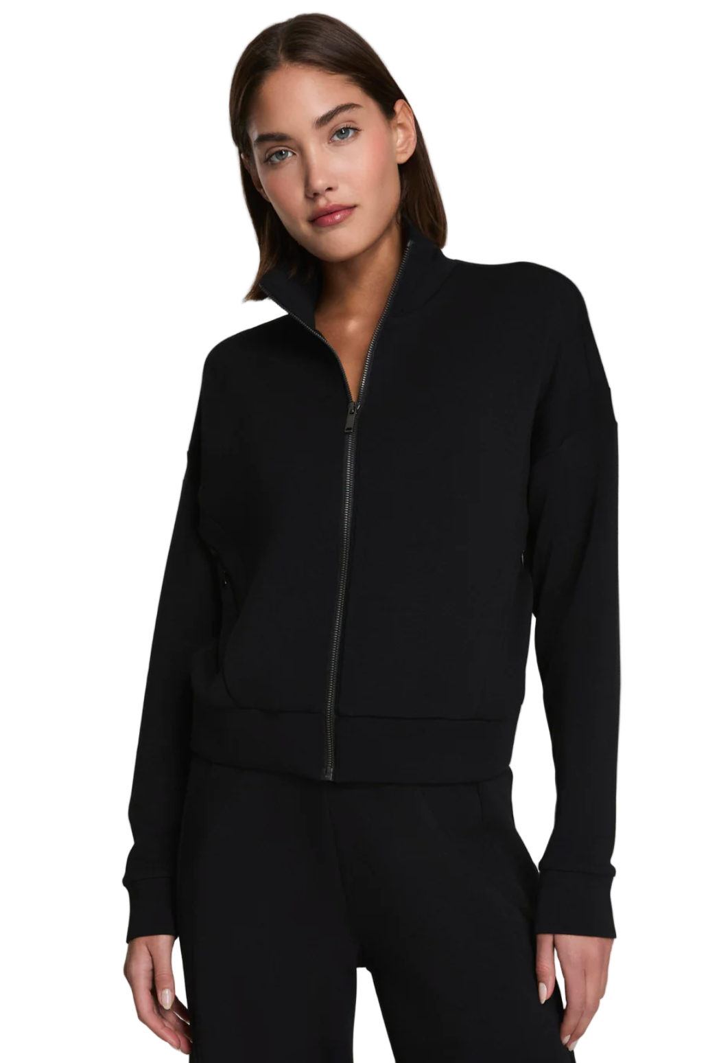 SPANX AirEssentials® Track Jacket / Very Black