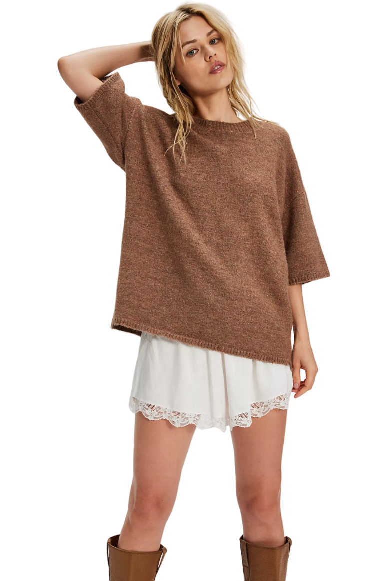 Free People Margot Sweater Tee – women’s short sleeve lightweight knit top