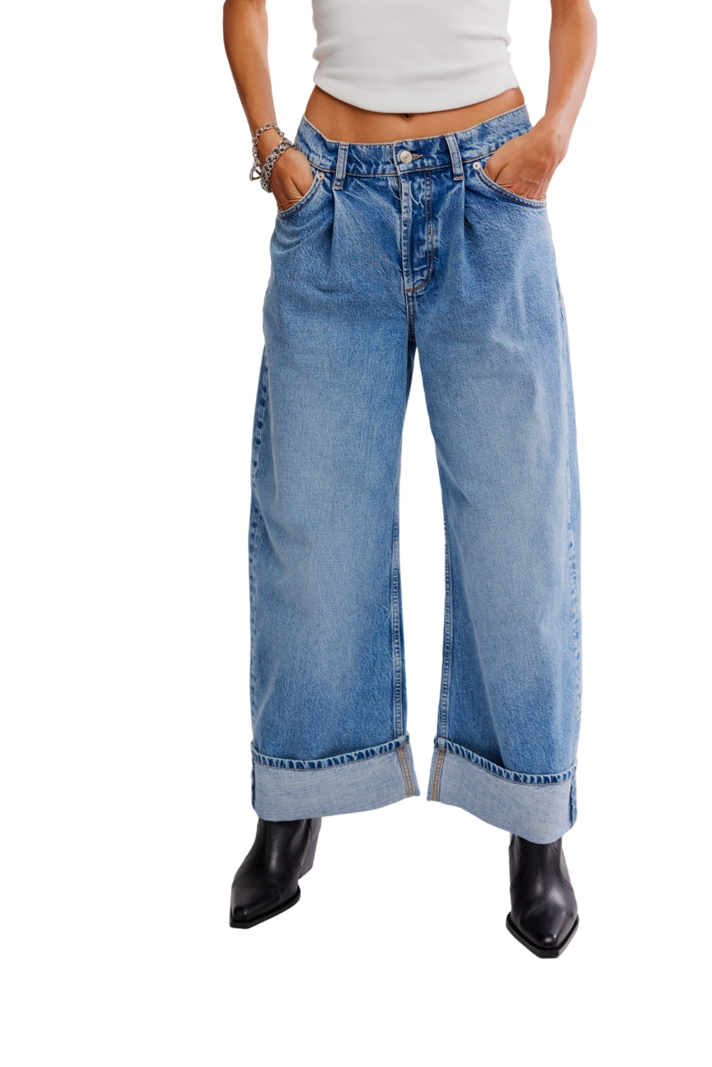 Free People Alia Wide Leg Denim – women’s high rise wide leg jeans