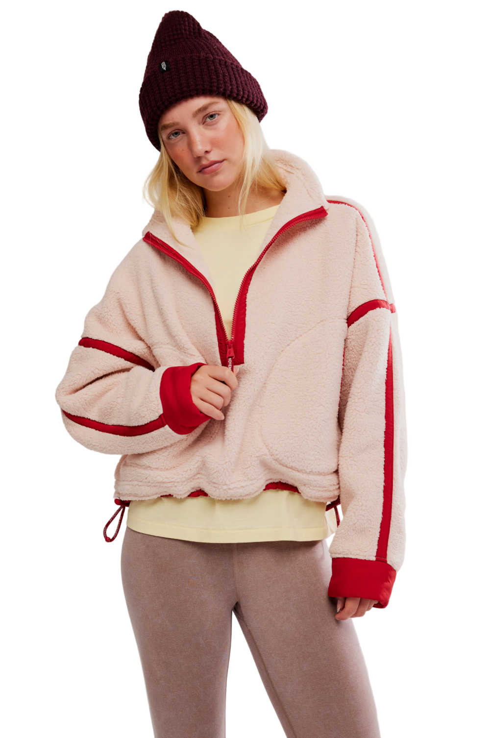 FP Movement Mountain High Half Zip Fleece / Ballet Slipper