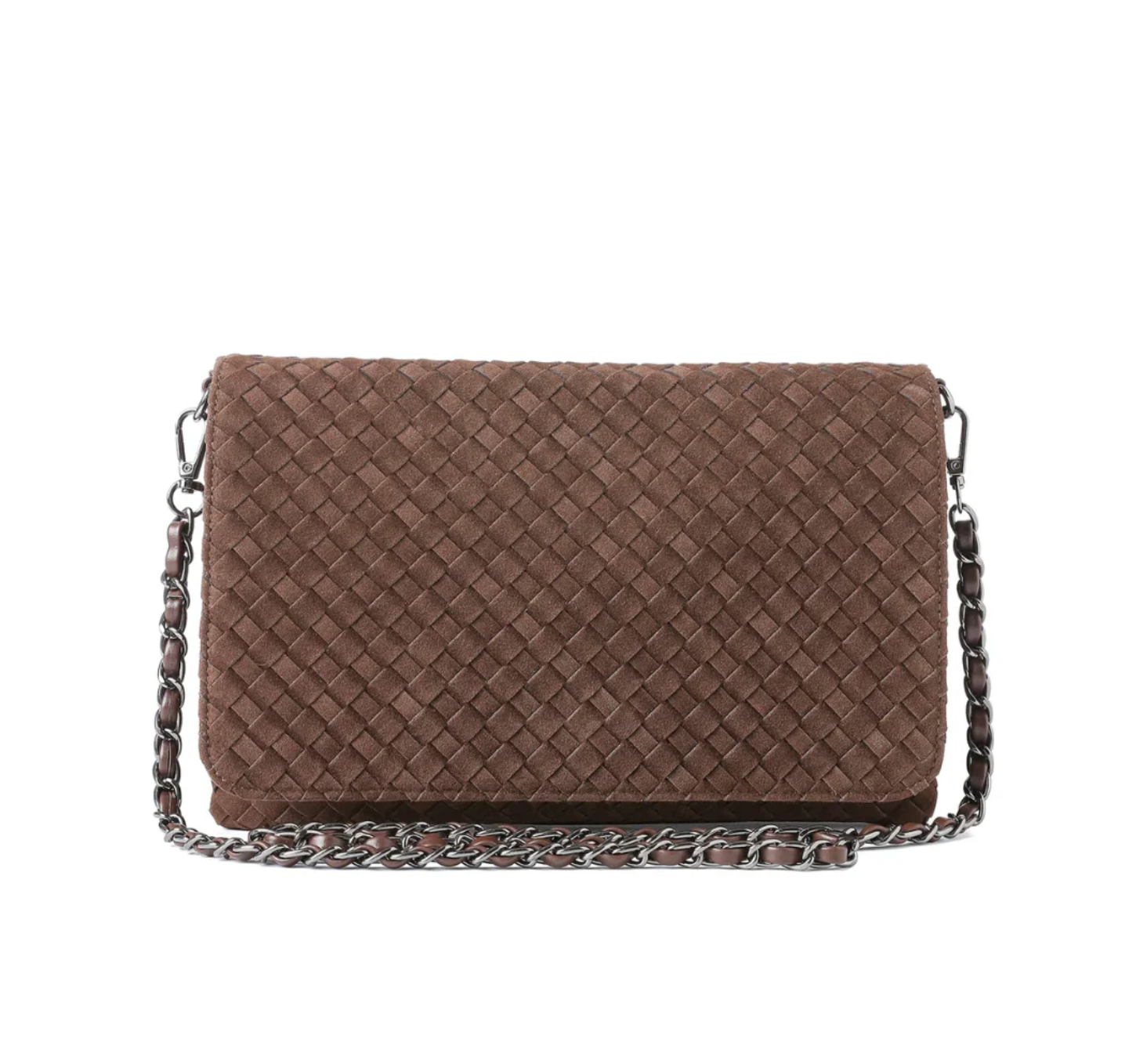 Lexi Woven Crossbody / Chocolate