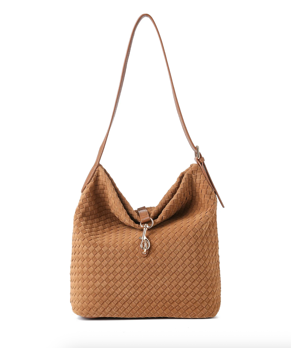Sandy Woven Saddle Shoulder Bag