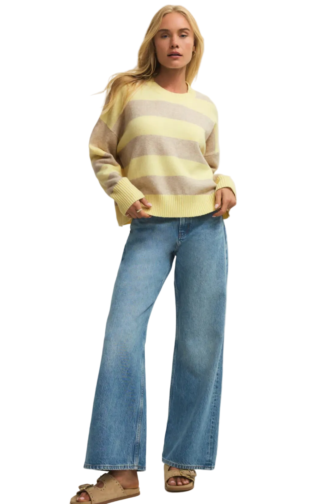 Z Supply Cirrus Cozy Stripe Sweater — relaxed striped knit pullover
