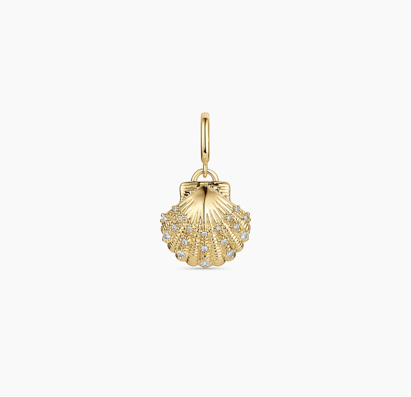 Shimmer Scallop Shell Parker Charm