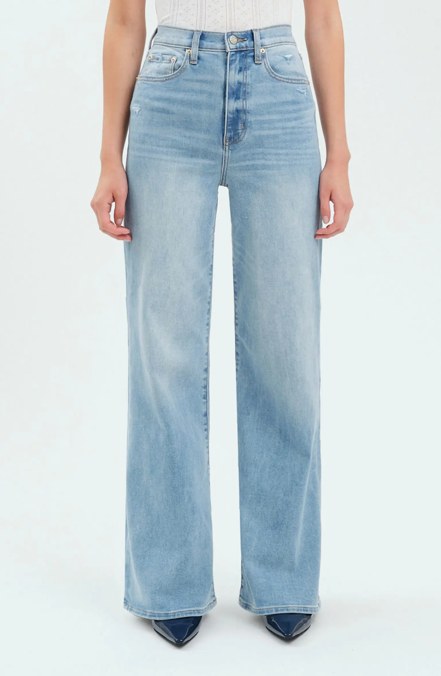Far Out Wide Leg Jeans - Blooming Vintage