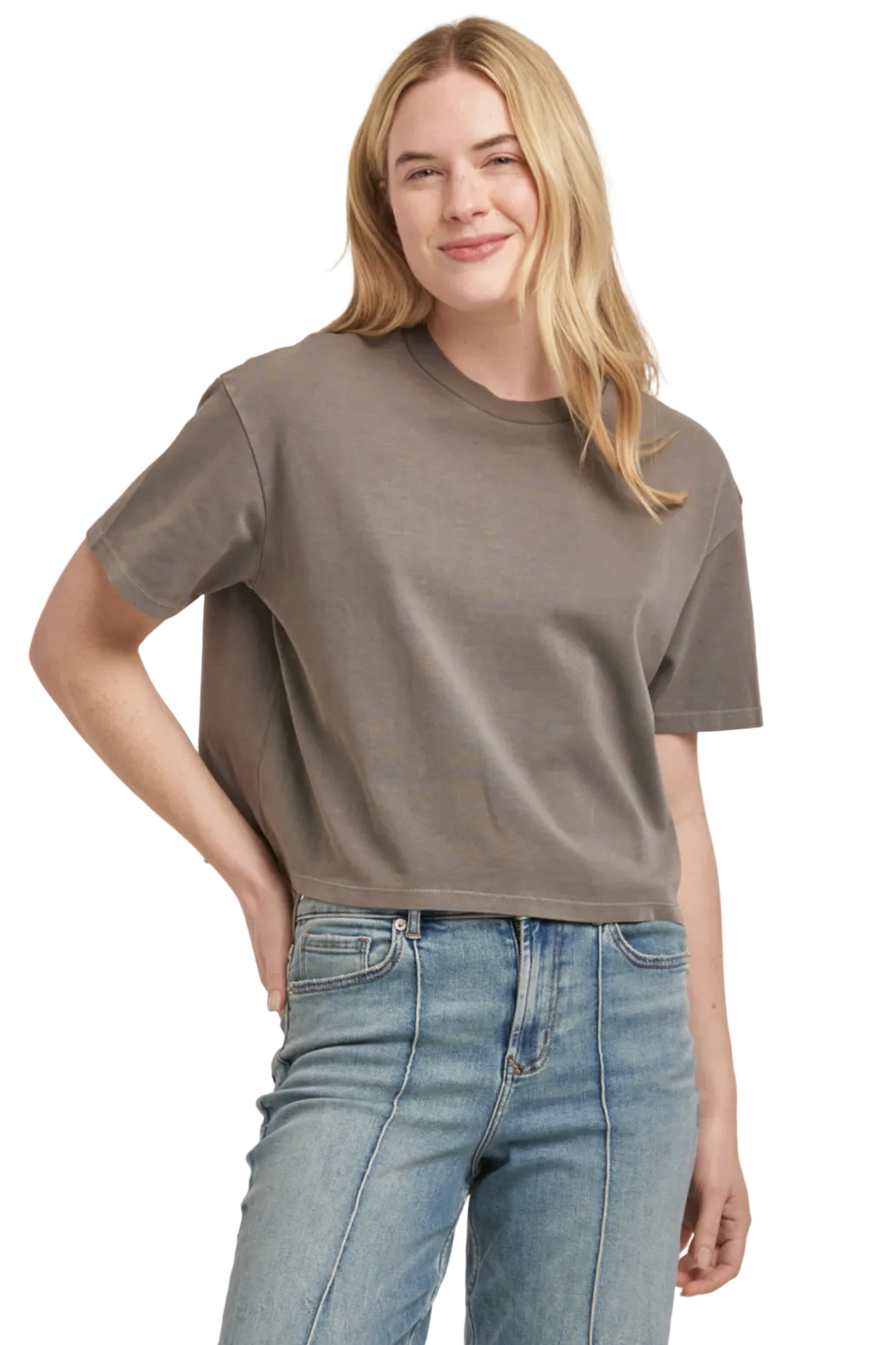 Dear John Maddox tee short sleeve relaxed boyfriend fit jersey crew neck top