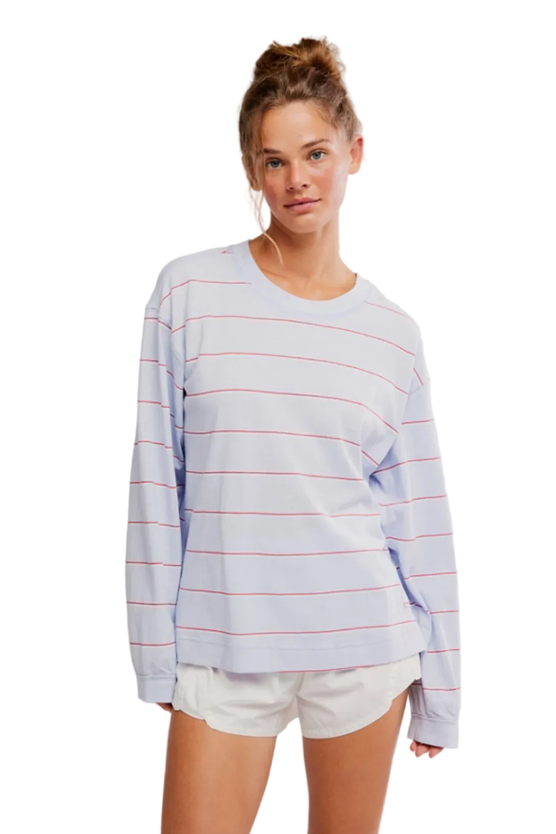 FP Movement Printed Hustle Layer slouchy long sleeve logo top in relaxed fit