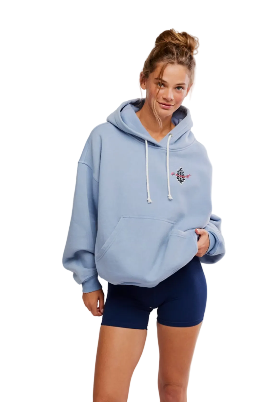 FP Movement Final Call Logo Hoodie in a relaxed fit with soft fabric, drawstring hood, and logo detail for casual athleisure style