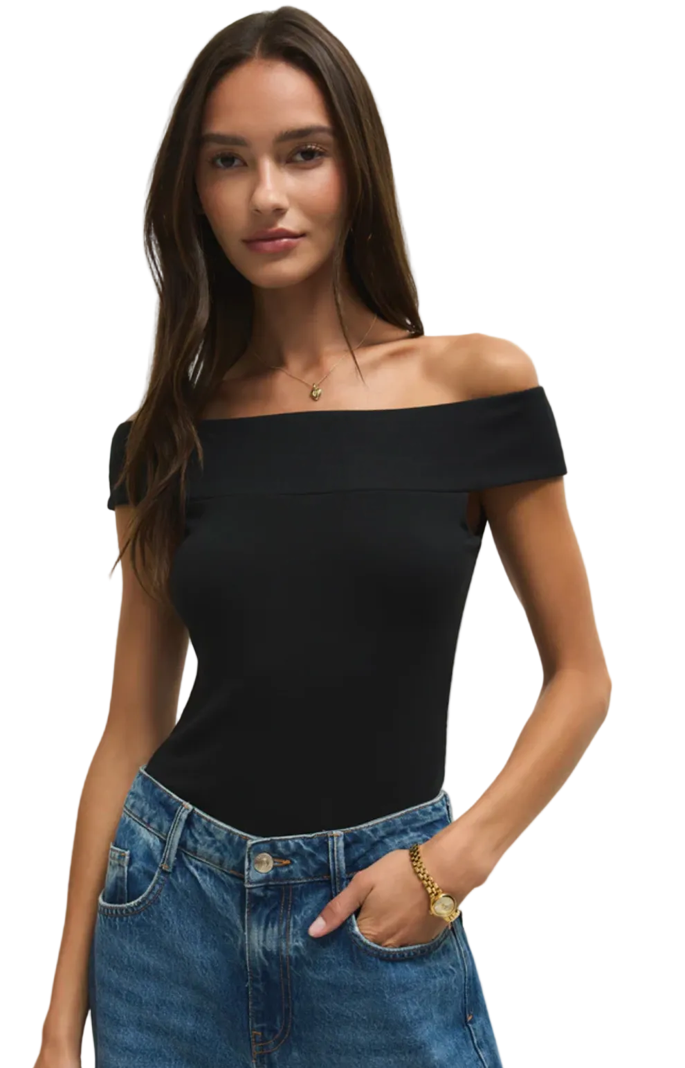 SECOND SKIN OFF SHOULDER TOP