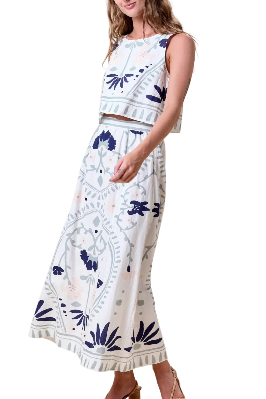 VENETIA TOP| LILIANA BLUE SURF