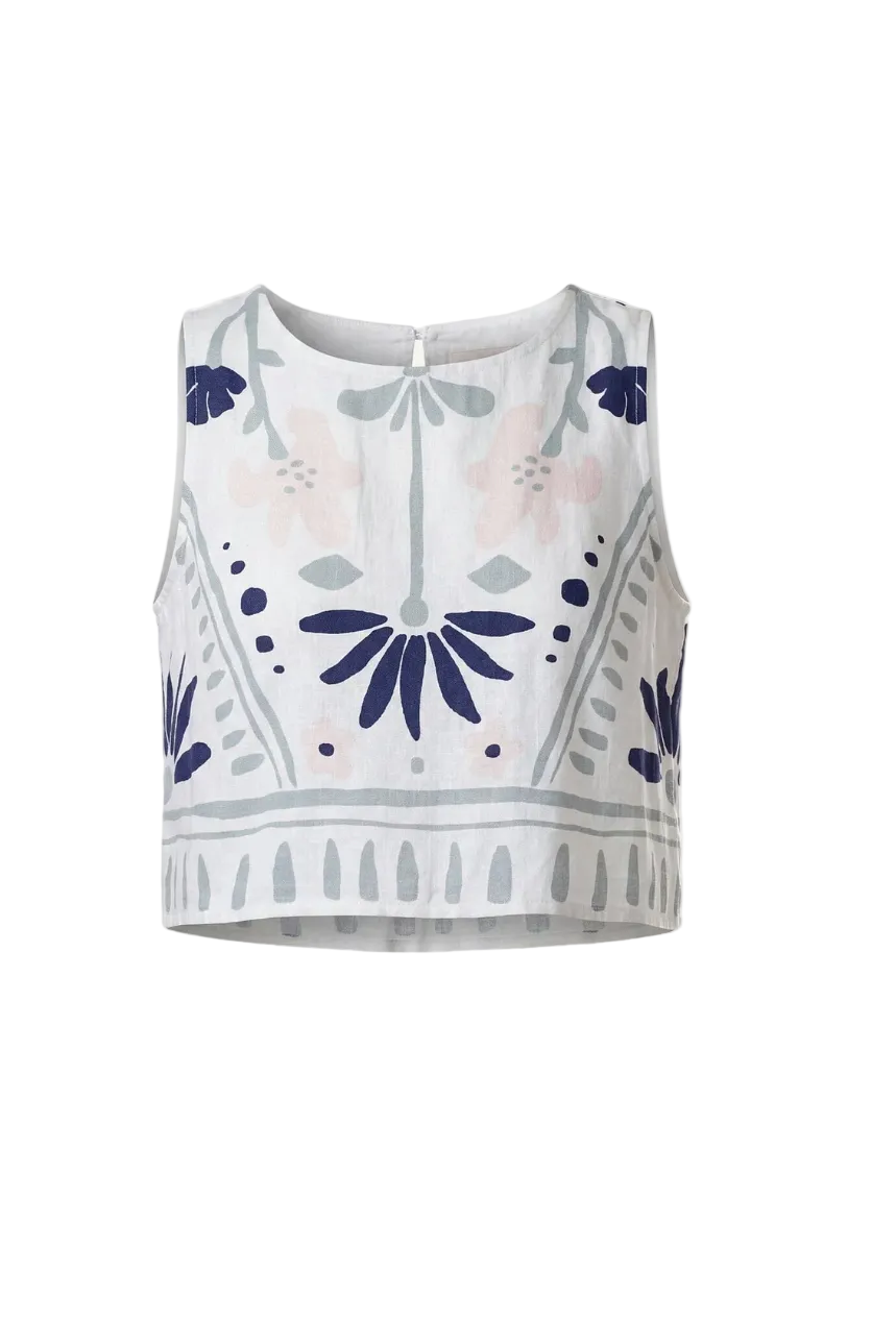 VENETIA TOP| LILIANA BLUE SURF