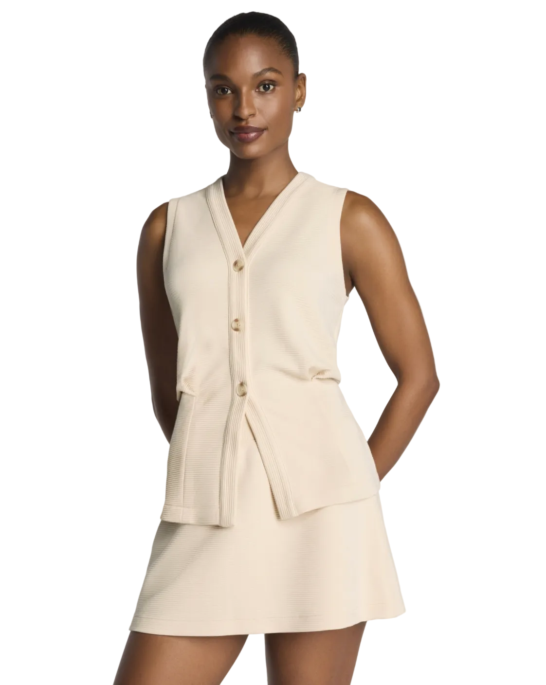 Spanx Airessentials® French Rib Button-down Vest