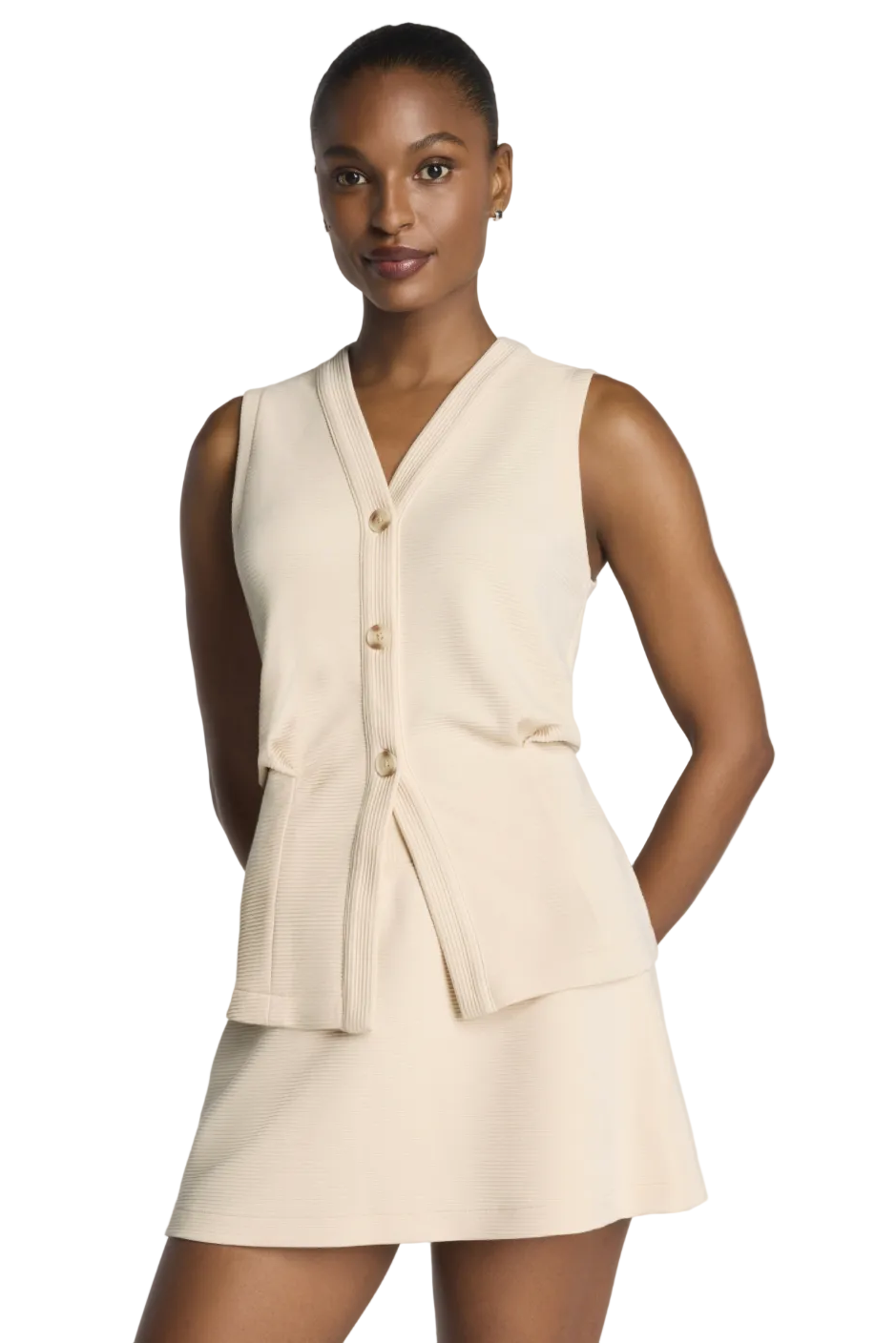 Spanx Airessentials® French Rib Button-down Vest