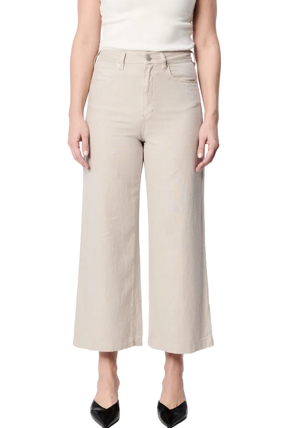 Audrey High Rise Linen Pant