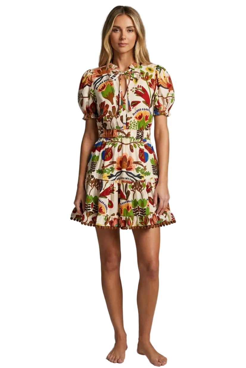 WILD GARDEN SHORT DRESS
