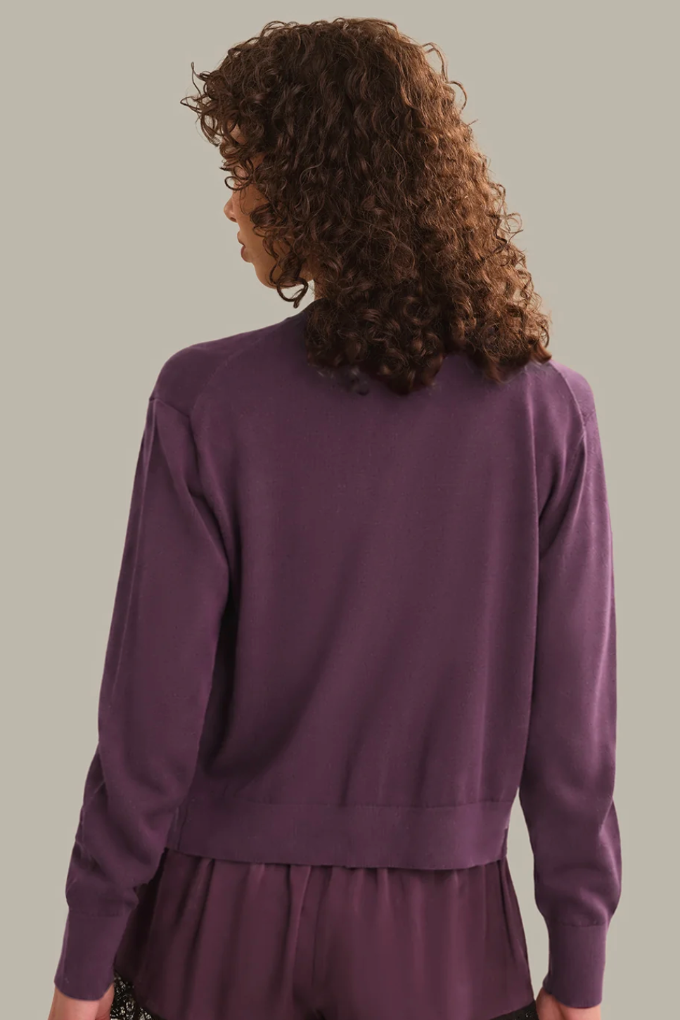 BENNETT SHEER LONG SLEEVE BUTTON DOWN - ITALIAN PLUM