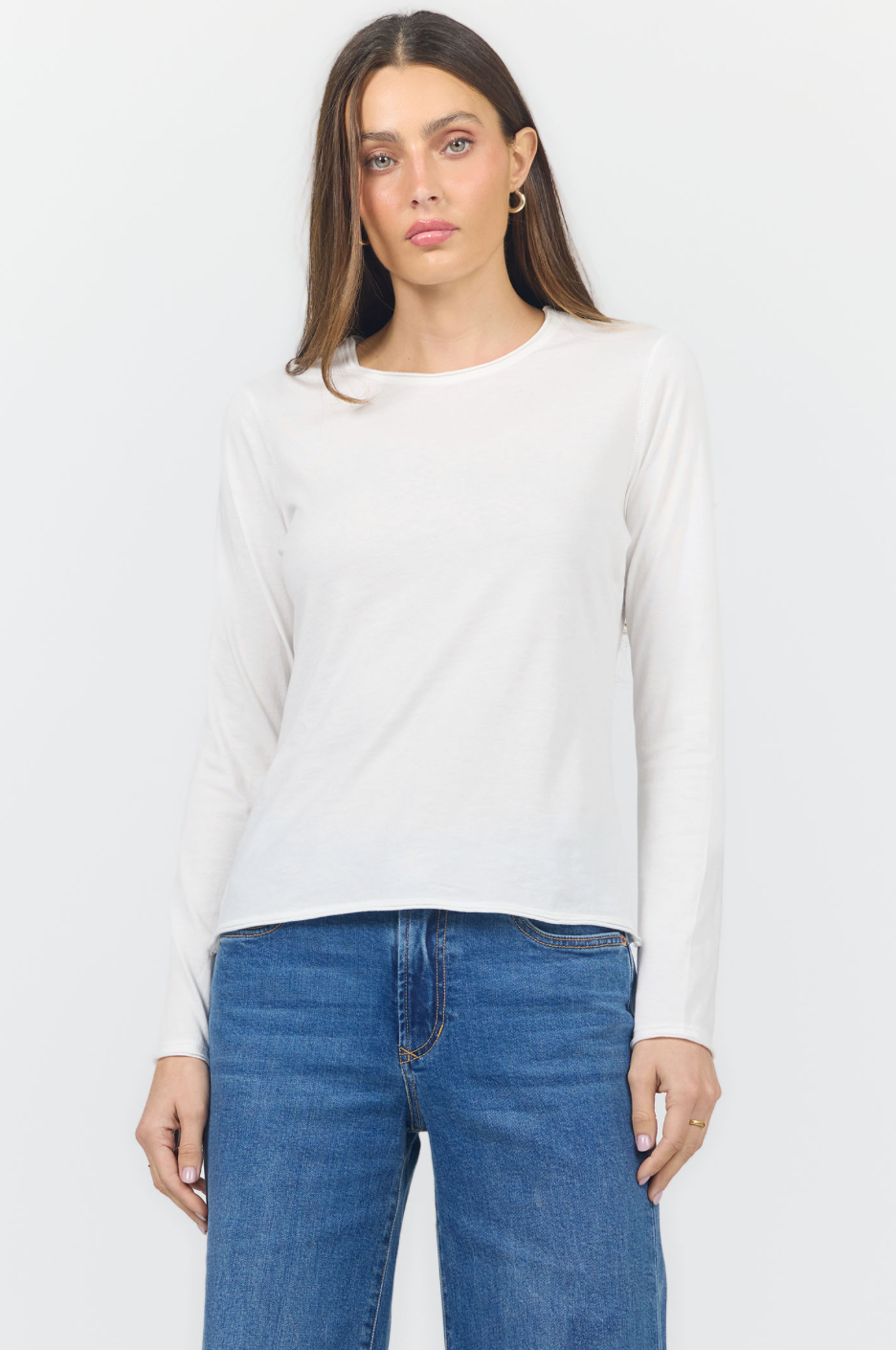 LARK long sleeve tee / white