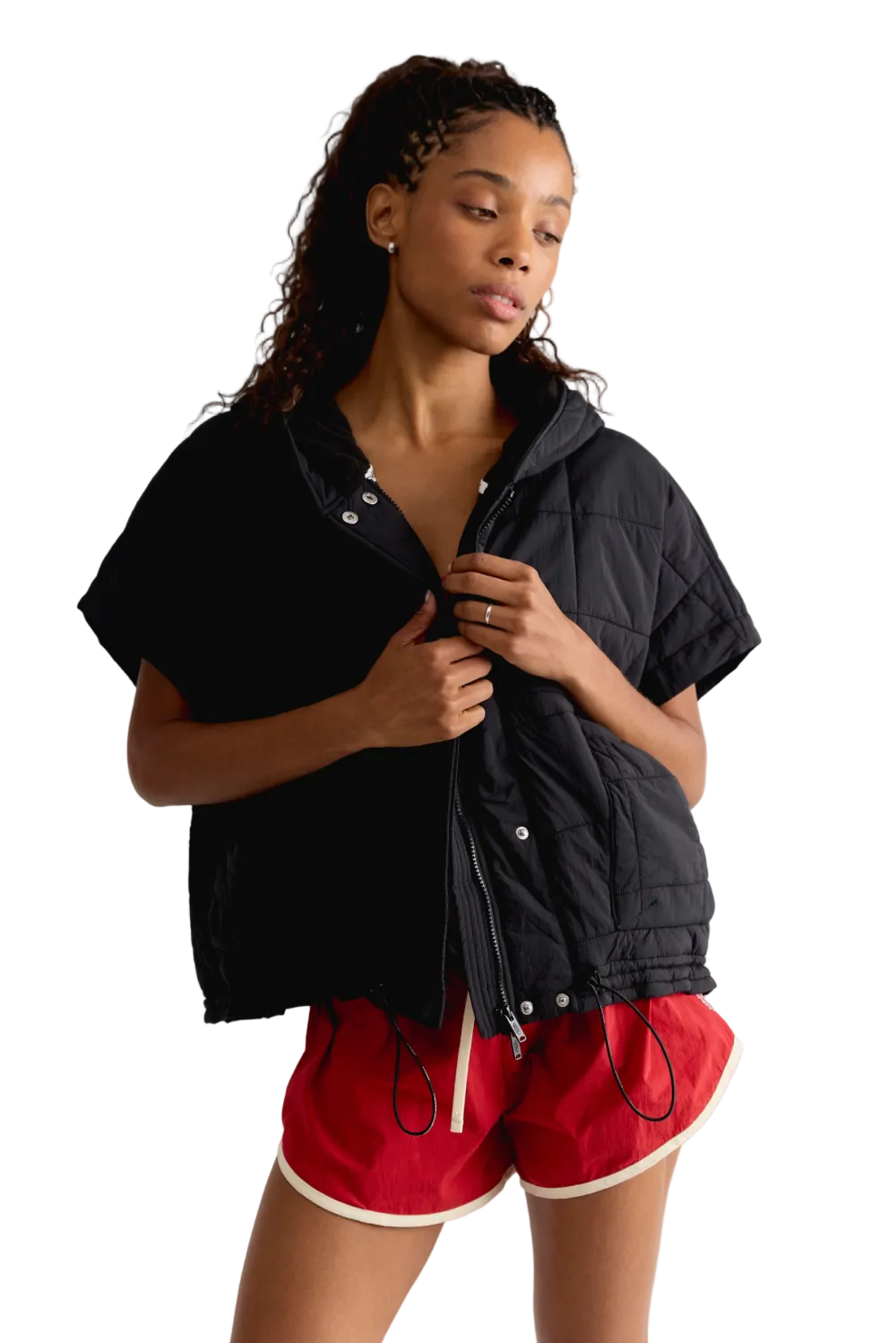 HAPPY TRAILS PONCHO / BLACK