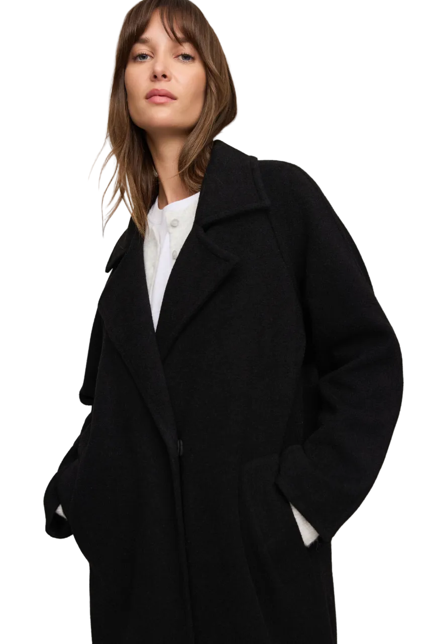 Crosby Cocoon Coat - Black