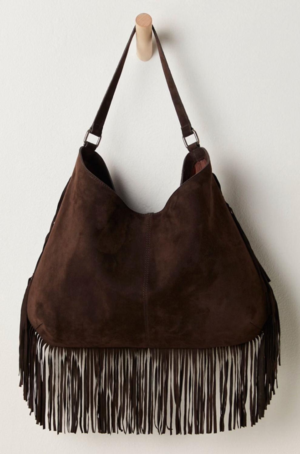 FINN FRINGE SHOULDER BAG / ESPRESSO