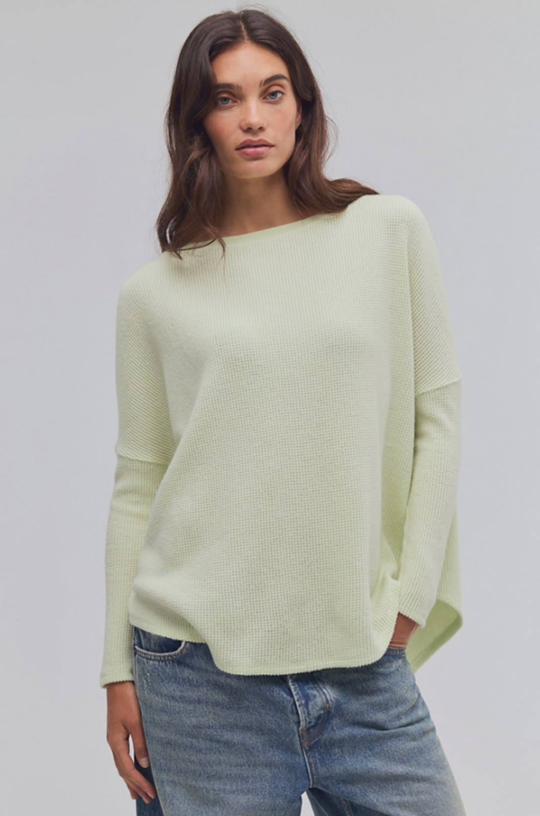 LATTE BLUES THERMAL SOLID / LIME CREAM